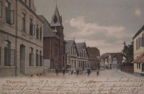 Das Verlagshaus in der Lange Straße auf einer Postkarte von ca. 1905 
