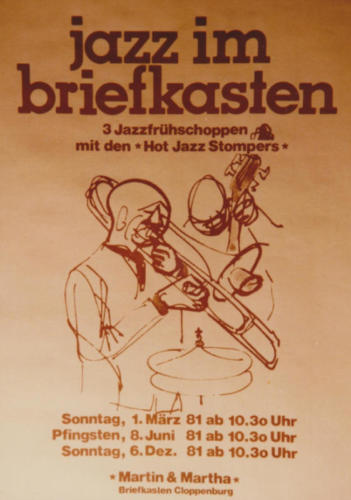 Plakat für die Jazz Frühshoppen 1981
